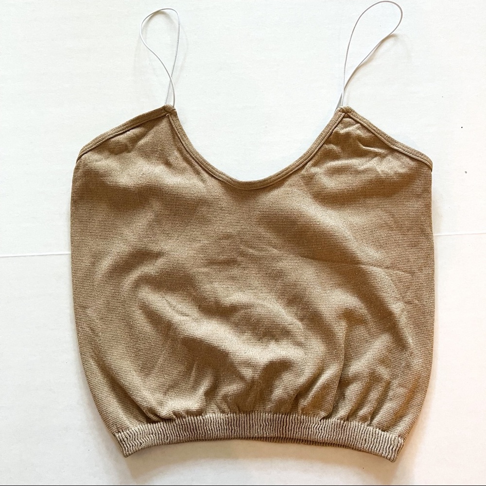 Free People Seamless Skinny Strap Sparkle Cami